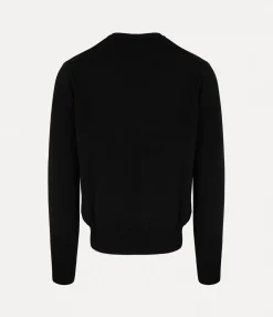 Knitwear And Sweatshirts|Vivienne Westwood Alex Round Neck Sweater BLACK