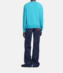 Knitwear And Sweatshirts|Vivienne Westwood Alex Round Neck Sweater TURQUOISE