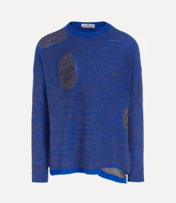 Knitwear And Sweatshirts|Knitwear|Vivienne Westwood All Nighter Jumper METALLIC BLUE