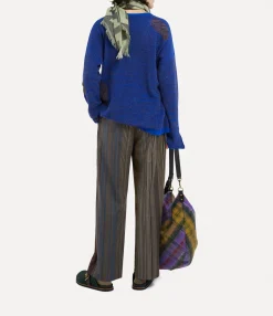 Knitwear And Sweatshirts|Knitwear|Vivienne Westwood All Nighter Jumper METALLIC BLUE