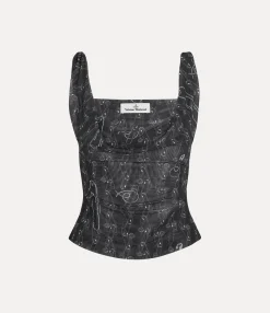 Tops And Shirts|Vivienne Westwood Anna Top BLACK SAFETY PINS