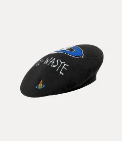 Other Accessories|Other Accessories|Vivienne Westwood Anti-Waste Beret BLACK