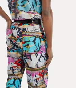 Trousers And Shorts|Trousers And Shorts|Vivienne Westwood Baggy Jeans GRAFFITI