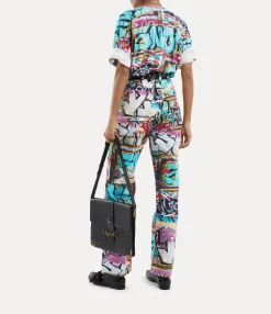 Trousers And Shorts|Trousers And Shorts|Vivienne Westwood Baggy Jeans GRAFFITI