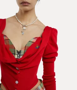 Knitwear|Vivienne Westwood Bea Corset Cardi RED
