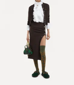 Knitwear|Vivienne Westwood Bea Cropped Cardi BROWN