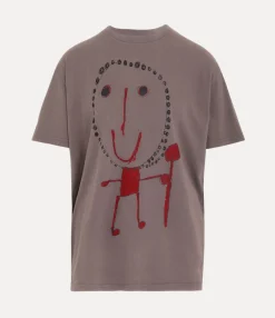 T-Shirts And Polos|Vivienne Westwood Beth Print Oversized T-shirt BROWN