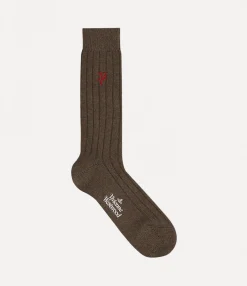 Socks|Socks And Tights|Vivienne Westwood Cashmere Socks BROWN