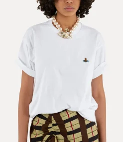 T-Shirts And Polos|Sweatshirts And T-Shirts|Vivienne Westwood Classic T-Shirt Multicolour Orb WHITE