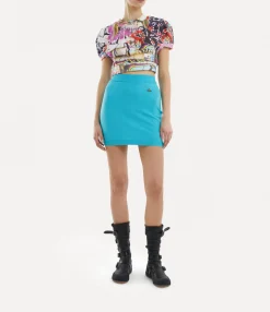 Sweatshirts And T-Shirts|Tops And Shirts|Vivienne Westwood Cropped Football T-shirt GRAFFITI