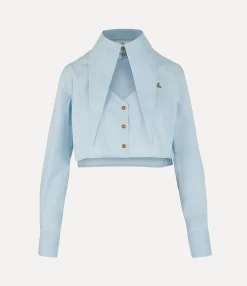 Tops And Shirts|Vivienne Westwood Cut Off Heart Shirt BLUE