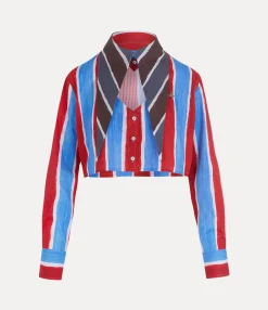 Tops And Shirts|Vivienne Westwood Cut Off Heart Shirt RED/BLUE
