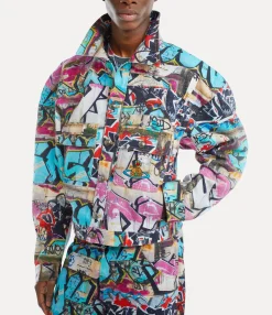 Coats And Jackets|Coats And Jackets|Vivienne Westwood Denim Boxer Jacket GRAFFITI