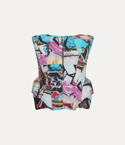 Corsets|Tops And Shirts|Vivienne Westwood Denim Cobrax Corset GRAFFITI