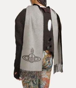 Scarves And Ponchos|Scarves And Ponchos|Vivienne Westwood Double Logo Scarf