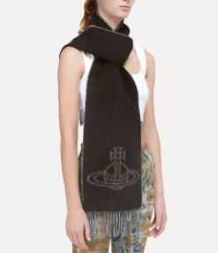 Scarves And Ponchos|Scarves And Ponchos|Vivienne Westwood Double Logo Scarf