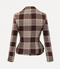 Coats And Jackets|Vivienne Westwood Drunken Tailored Jacket RED CHECK