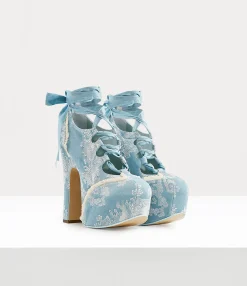 Platforms|Vivienne Westwood Elevated Ghillie BLUE CORAL