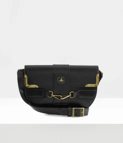 Crossbody Bags|Vivienne Westwood Gigi Medium Horsebit Saddle Bag