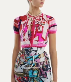 Knitwear|Vivienne Westwood Cropped Cardi GRAFFITI