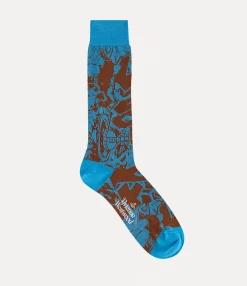 Socks|Socks And Tights|Vivienne Westwood Graffiti Sock TURQUOISE