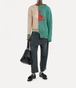 Knitwear And Sweatshirts|Sweatshirts And T-Shirts|Vivienne Westwood Half & Half Jumper MULTI