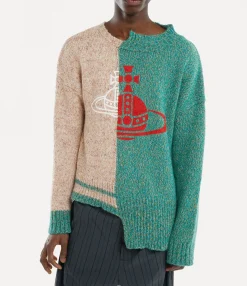 Knitwear And Sweatshirts|Sweatshirts And T-Shirts|Vivienne Westwood Half & Half Jumper MULTI