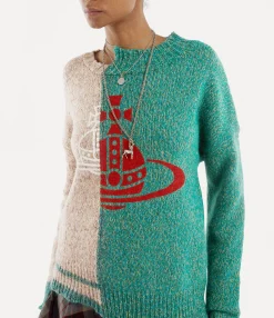 Knitwear And Sweatshirts|Sweatshirts And T-Shirts|Vivienne Westwood Half & Half Jumper MULTI