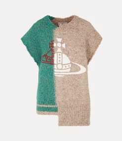 Knitwear And Sweatshirts|Tops And Shirts|Vivienne Westwood Half & Half Vest MULTI