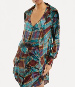 Tops And Shirts|Dresses|Vivienne Westwood Heart Shirt Dress MULTI TARTAN