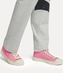 Trainers|Vivienne Westwood High Top Canvas Plimsoll SEX PINK