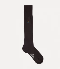 Socks|Socks And Tights|Vivienne Westwood High Uni Colour Sock BROWN