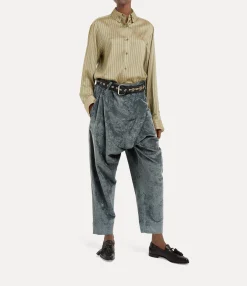 Trousers And Shorts|Trousers And Shorts|Vivienne Westwood Inferno Trousers STEEL GREEN