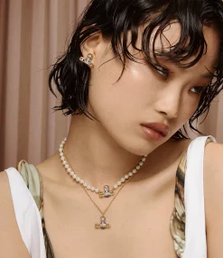 Necklaces|Vivienne Westwood Kitty Pearl Necklace