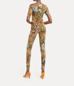 Trousers And Shorts|Trousers And Shorts|Vivienne Westwood Lili Leggings JUNGLE PRINT