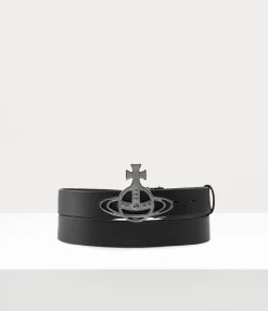 Belts And Harnesses|Belts And Harnesses|Vivienne Westwood Line Orb Buckle Belt/gunmetal