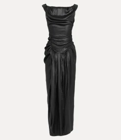 Dresses|Vivienne Westwood Long Ginnie Pencil Dress METAL BLACK