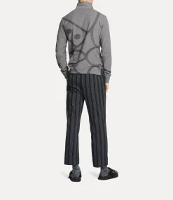 T-Shirts And Polos|Vivienne Westwood Long Sleeve Polo Top BLACK/WHITE