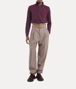 T-Shirts And Polos|Vivienne Westwood Long Sleeve Polo Top BLUE/RED