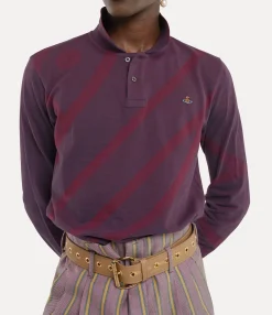 T-Shirts And Polos|Vivienne Westwood Long Sleeve Polo Top BLUE/RED