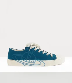 Trainers|Vivienne Westwood Low Top Plimsoll PETROL BLUE