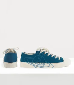 Trainers|Vivienne Westwood Low Top Plimsoll PETROL BLUE