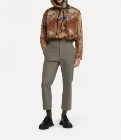 Trousers And Shorts|Vivienne Westwood M Cropped Cruise Trousers KHAKI