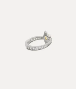 Rings|Vivienne Westwood Maitena Ring PLATINUM / BRANDY, WHITE CZ