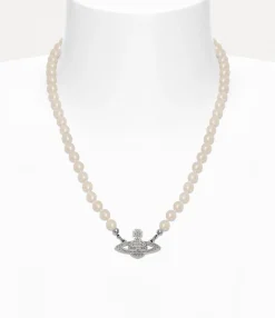 Necklaces|Classic Styles|Vivienne Westwood Man. Mini Bas Relief Pearl Necklace