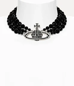 Necklaces|Classic Styles|Vivienne Westwood Messaline Three Row Choker