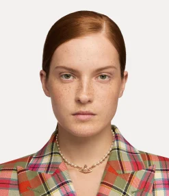 Necklaces|Classic Styles|Vivienne Westwood Mini Bas Relief Pearl Choker