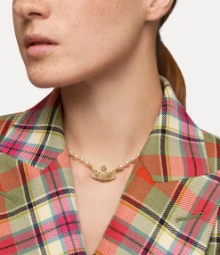 Necklaces|Classic Styles|Vivienne Westwood Mini Bas Relief Pearl Choker