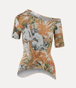 Sweatshirts And T-Shirts|Vivienne Westwood Orgy Shoulder T-shirt JUNGLE PRINT
