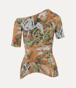 Sweatshirts And T-Shirts|Vivienne Westwood Orgy Shoulder T-shirt JUNGLE PRINT